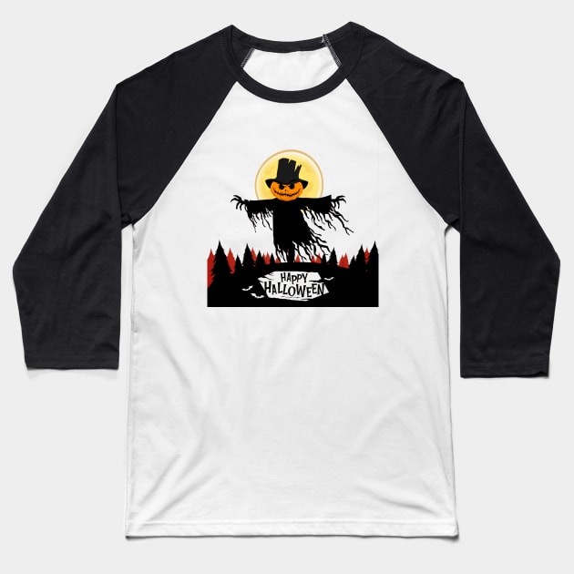hallowen Baseball T-Shirt by pixle by merie